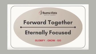 Forward Together, Eternally Focused. His Indescribable Gift!